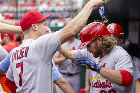 Cardinals rally past the Nationals 8-6 behind back-to-back homers from Donovan and Goldschmidt